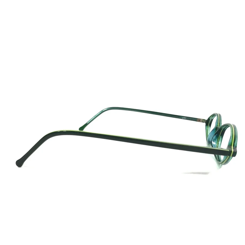 ogi Petite Eyeglasses Frames MOD. A7050 COL. 168 Shiny Green Oval 43-18-140